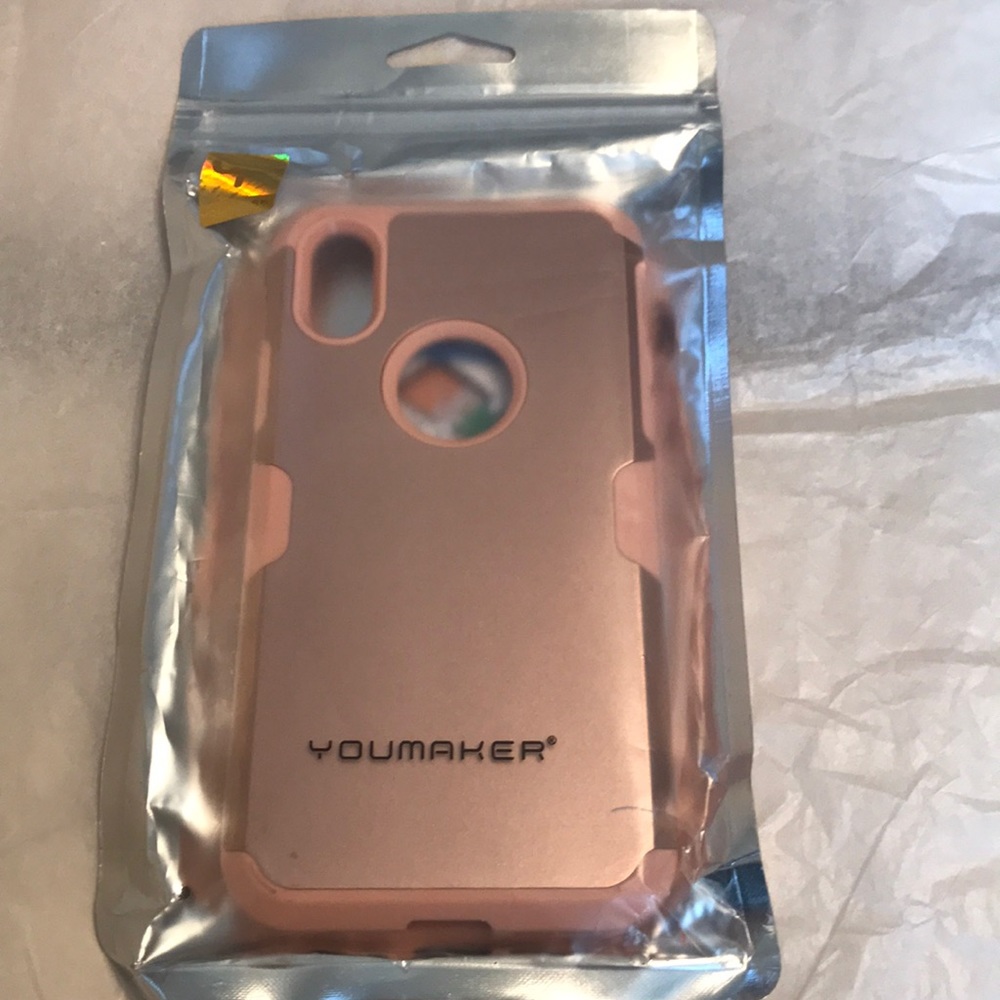 iPhone X Phone Case Simple Rose Pink New